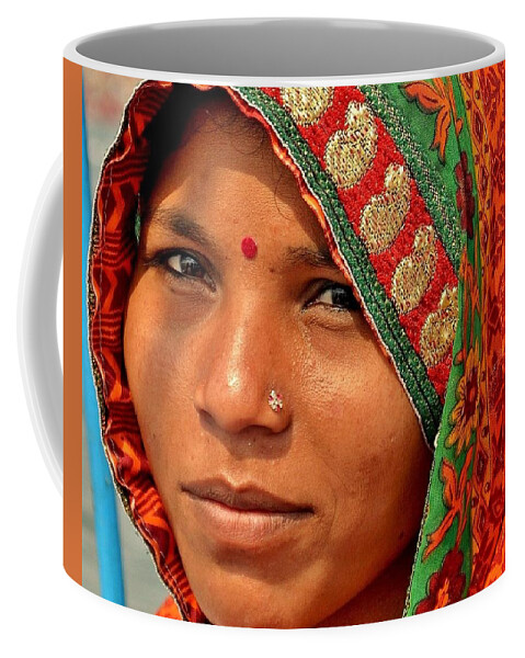 Woman Coffee Mug featuring the photograph The Pride of Indian Womenhood by Kim Bemis