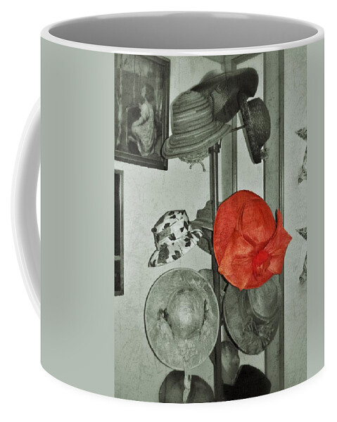 Red Hat Coffee Mug featuring the photograph The Red Hat by Jean Goodwin Brooks