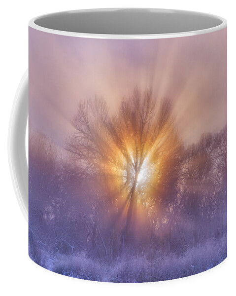 Christmas Coffee Mug featuring the photograph The Rising by Darren White