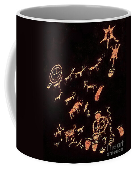 Digital Enhanced Color Photo Coffee Mug featuring the digital art The Rock That Tells A Story 1 by Tim Richards