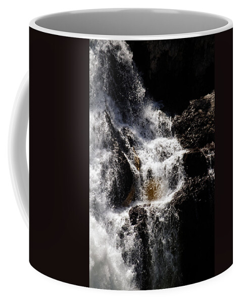Waterfall Coffee Mug featuring the photograph The Rush by Edward Hawkins II