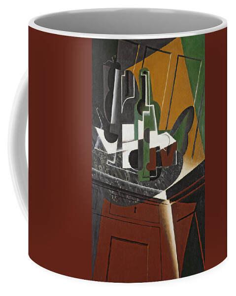 Cubist Coffee Mug featuring the photograph The Sideboard, 1917 Oil On Plywood by Juan Gris