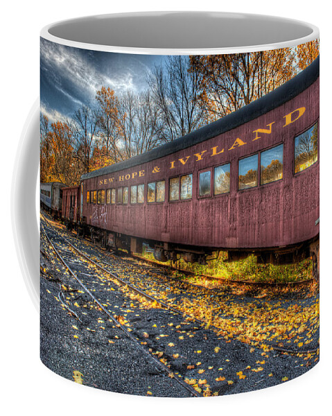 Railroad Coffee Mug featuring the photograph The Siding by William Jobes