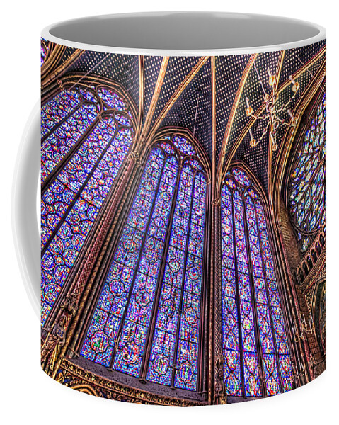 Paris Coffee Mug featuring the photograph The Stained Glass of La Sainte-Chapelle by Tim Stanley
