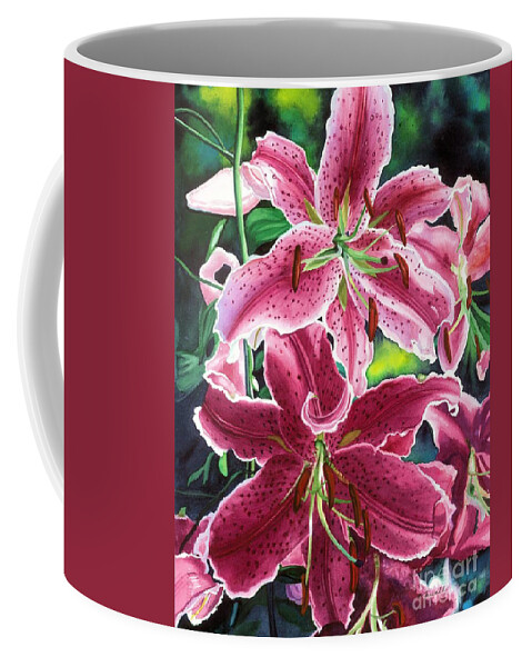 Flowers Coffee Mug featuring the painting The Stargazers by Barbara Jewell