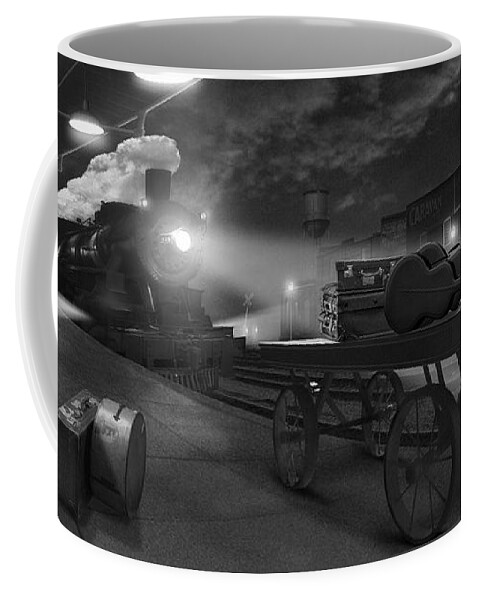 Transportation Coffee Mug featuring the photograph The Station - Panoramic by Mike McGlothlen