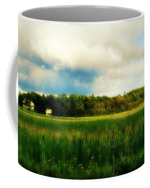 Fine Art Color Landscape Photo Coffee Mug featuring the photograph Summer at Les Cheneaux  by Marysue Ryan
