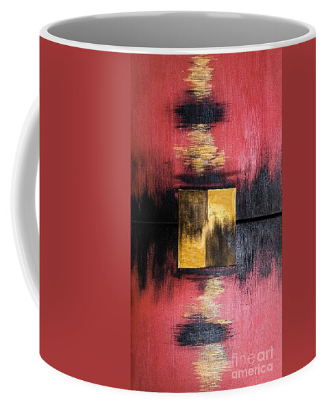 Abstract Coffee Mug featuring the painting The Sunset by Fei A