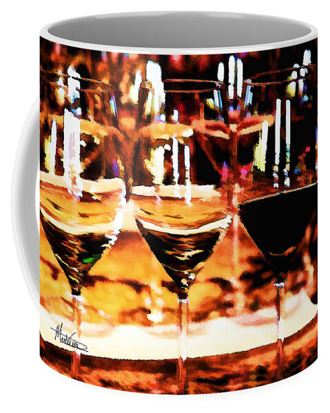 Wine Coffee Mug featuring the digital art The Toast by Marti Green