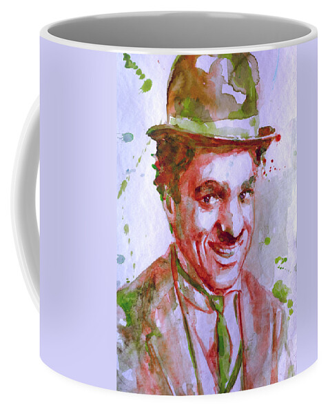 Chaplin Coffee Mug featuring the painting The Tramp by Laur Iduc