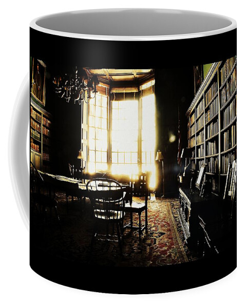 Vintage Room Coffee Mug featuring the photograph The old Library by Marysue Ryan
