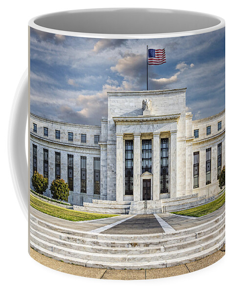 Eccles Building Coffee Mug featuring the photograph The US Federal Reserve Board Building by Susan Candelario