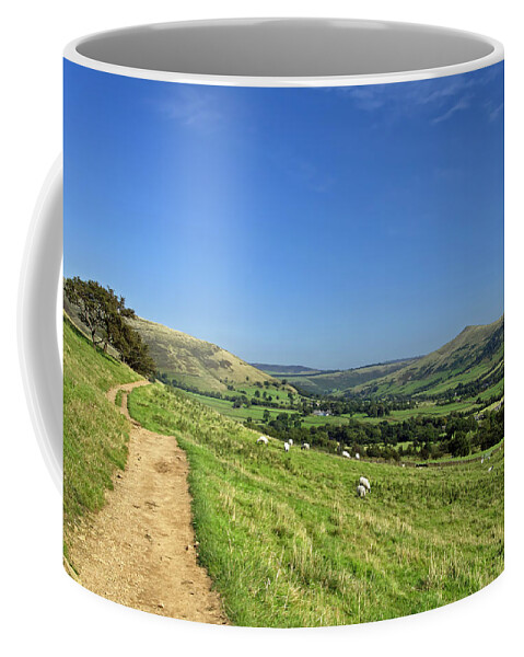Derbyshire Coffee Mug featuring the photograph The Vale of Edale from the Pennine Way by Rod Johnson
