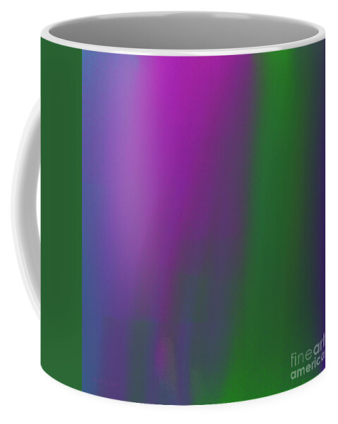 Andee Design Abstract Coffee Mug featuring the digital art The Vineyard 1 Abstract Square by Andee Design