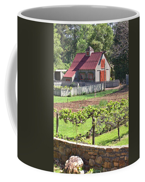 8316 Coffee Mug featuring the photograph The Vineyard Barn by Gordon Elwell