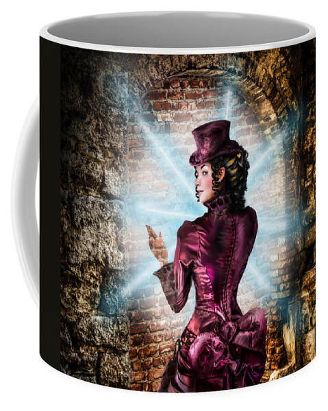 Wall Coffee Mug featuring the digital art The Wall by Alessandro Della Pietra