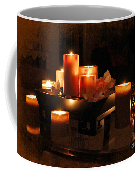 Romance Coffee Mug featuring the photograph The Warmth Of Romance by Kathy Baccari