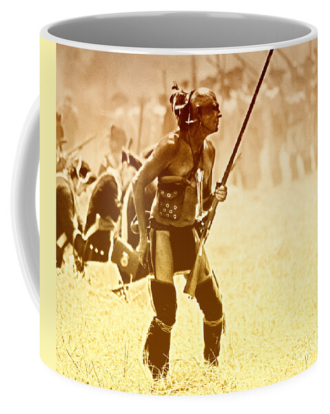 Iroquois Coffee Mug featuring the photograph The Warrior by Jim Cook