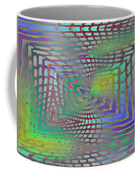 Web Coffee Mug featuring the digital art The Web Is Cast by Tim Allen