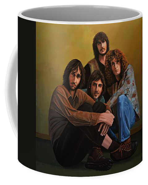 The Who Coffee Mug featuring the painting The Who by Paul Meijering