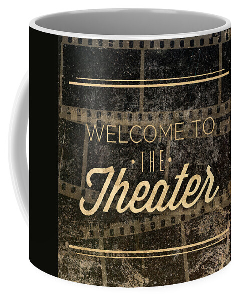 Theater Coffee Mug featuring the digital art Theater by South Social Graphics