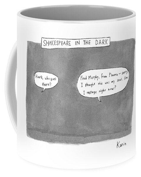 There Is A Dark Scene With Two Word Bubbles Coffee Mug