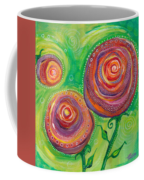 Roses Coffee Mug featuring the painting These Roses Are Forever by Tanielle Childers