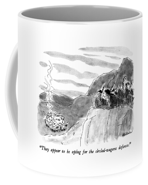 They Appear To Be Opting For The Circled-wagons Coffee Mug