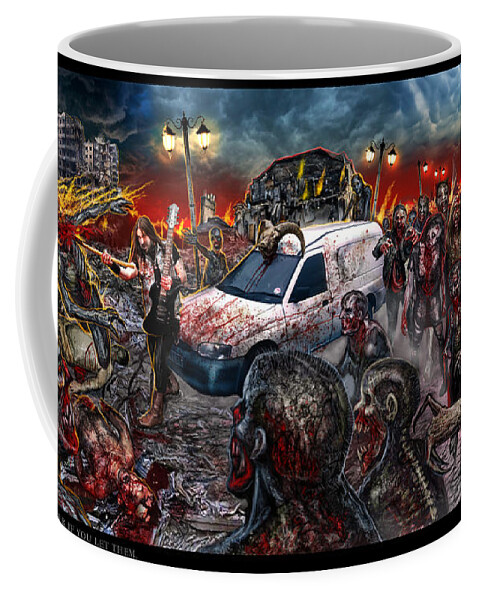 Tony Koehl Coffee Mug featuring the mixed media They Will Take Over If You Let Them by Tony Koehl