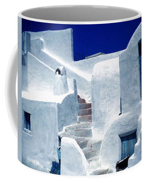 Colette Coffee Mug featuring the photograph Thirasia island Ancient House near Santorini Greece by Colette V Hera Guggenheim