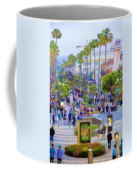 Third Street - Santa Monica Coffee Mug featuring the photograph Third Street - Santa Monica by Chuck Staley