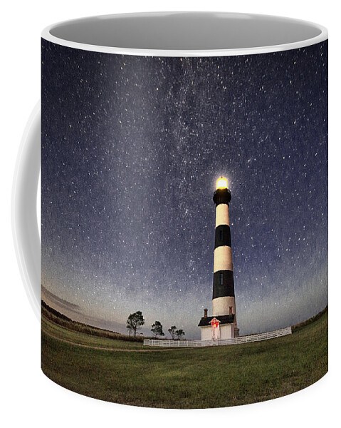 North Carolina Coffee Mug featuring the photograph This Light Is Not Alone by Robert Fawcett