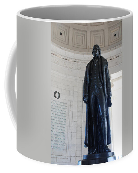 Declaration Of Independence Coffee Mug featuring the photograph Thomas Jefferson Statue by Kenny Glover