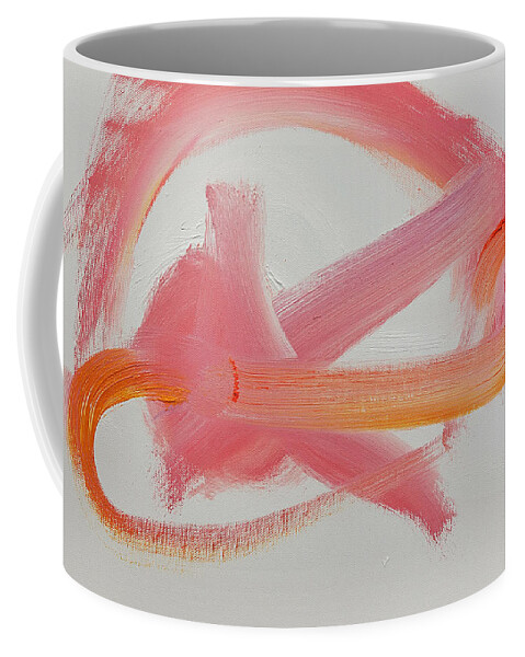 Hip Hop Coffee Mug featuring the painting Thrill On White by Charles Stuart