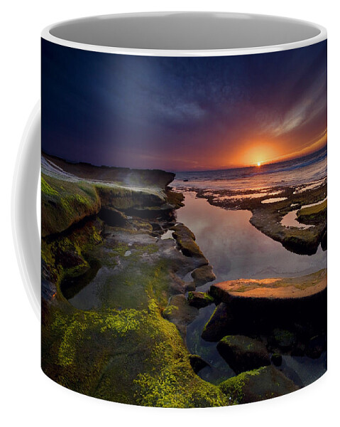 Ocean Coffee Mug featuring the photograph Tidepool Sunsets by Peter Tellone