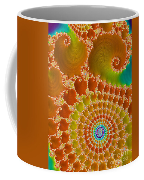 Rainbow Coffee Mug featuring the digital art Tie Dye by Heidi Smith