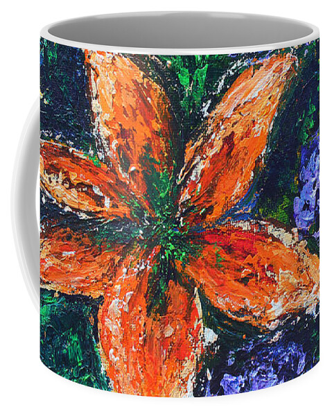 Tiger Lily Coffee Mug featuring the painting Tiger Lily by Kristye Dudley