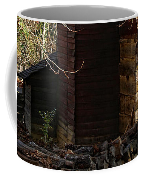 Log House Coffee Mug featuring the photograph Time Past by Shari Nees