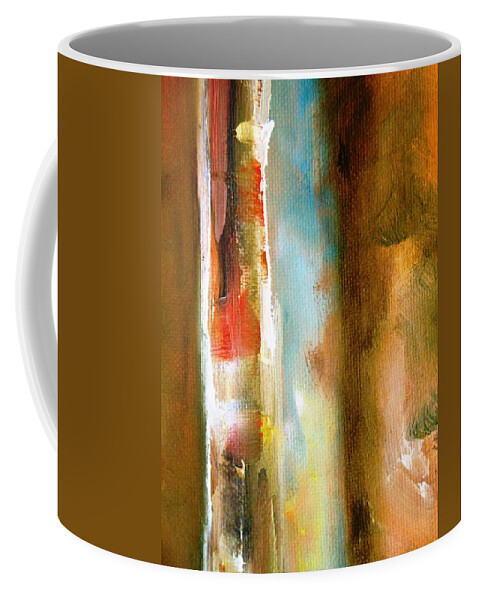 Paintings By Lyle Coffee Mug featuring the painting Time Travel by Frederick Lyle Morris - Disabled Veteran