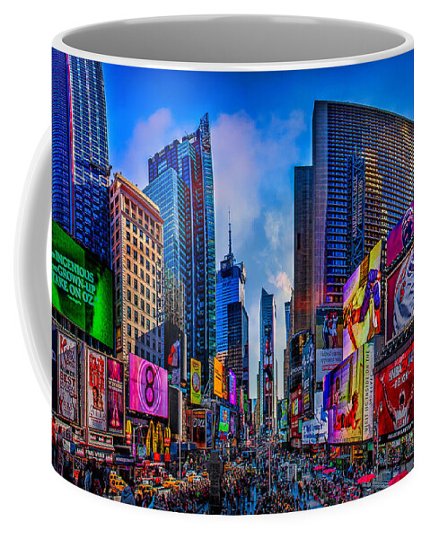 Times Square Coffee Mug featuring the photograph Times Square by Chris Lord
