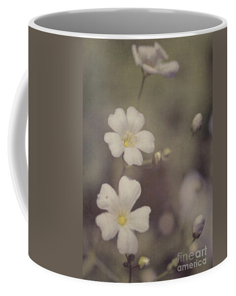 Flower Coffee Mug featuring the photograph Tiny White Flowers by Pam Holdsworth