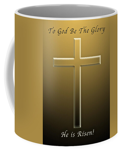 Cross Coffee Mug featuring the photograph To God Be The Glory by Michael Peychich