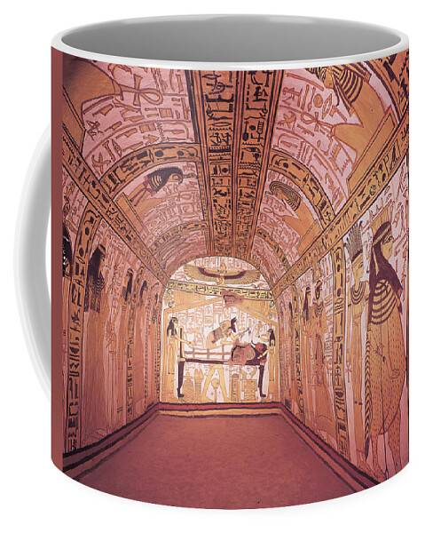Afterlife Coffee Mug featuring the photograph Tomb Of Nektamun, Thebes, Egypt by Brian Brake