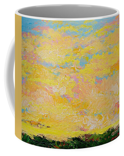 Colorful Coffee Mug featuring the painting Too Late Now by Allan P Friedlander