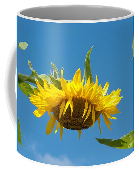 Sunflower Coffee Mug featuring the photograph Top-Heavy by Ann Horn