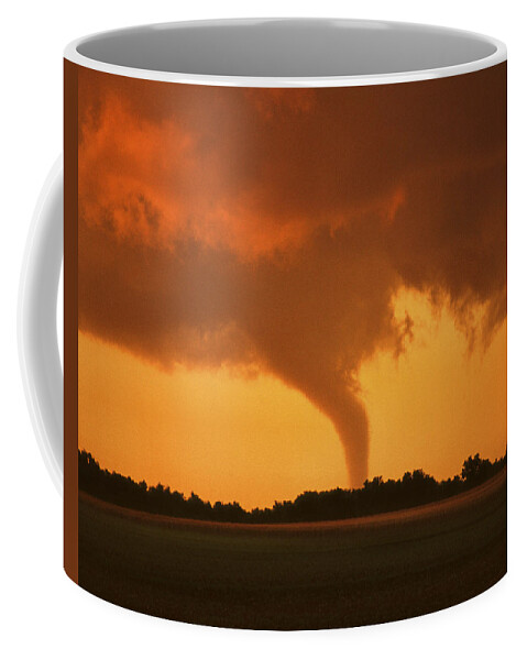 Tornado Coffee Mug featuring the photograph Tornado Sunset 11 x 14 crop by Jason Politte