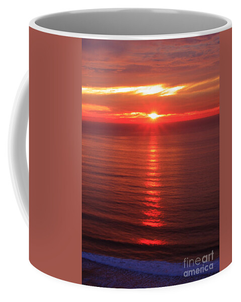Beach Coffee Mug featuring the photograph Torrey Pines Starburst by John F Tsumas