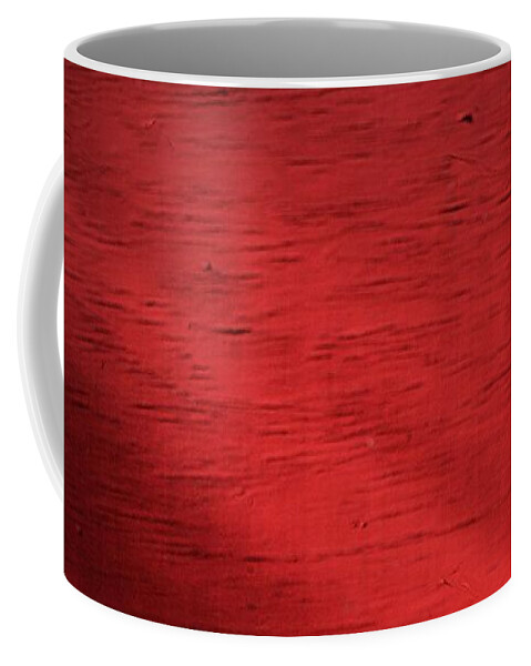Totem Coffee Mug featuring the photograph Totem on Red by Nadalyn Larsen