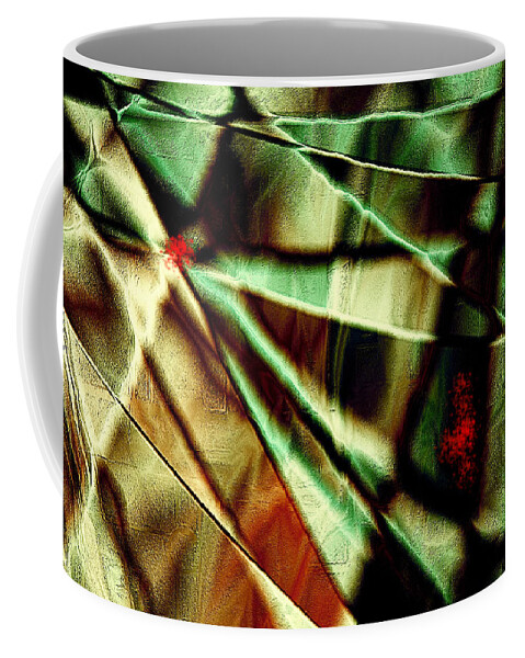 Digital Art Coffee Mug featuring the digital art Touch of Red by Paula Ayers