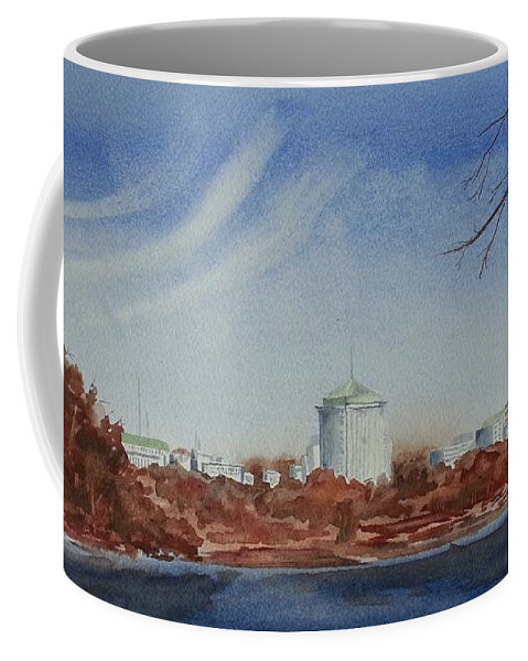 River Coffee Mug featuring the photograph Towards Montgomery by Caryl J Bohn